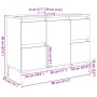 Mueble de lavabo madera ingeniería envejecida 80x33x60 cm by , bathroom vanities - Ref: Foro24-857129, Price: 104,75 €, Disco...