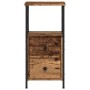 Mesitas de noche 2 ud madera ingeniería envejecida 34x35,5x70cm von , Nachttische - Ref: Foro24-857251, Preis: 116,33 €, Raba...