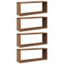 Estantes cubo de pared 4 uds madera envejecida 60x15x23 cm by , Shelves and shelves - Ref: Foro24-856587, Price: 48,67 €, Dis...