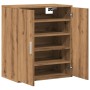 Mueble zapatero madera ingeniería roble artisan 60x35x70 cm by , Shoe racks and shoe organizers - Ref: Foro24-856697, Price: ...