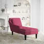 Tumbona con almohada y reposabrazo derecho terciopelo rojo vino by , Daybeds - Ref: Foro24-4009776, Price: 191,76 €, Discount: %