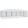 Carpa para fiestas con 12 paredes de malla HDPE blanco 8x4 m by , Tents and gazebos - Ref: Foro24-4010071, Price: 211,29 €, D...