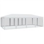Carpa para fiestas con 12 paredes de malla HDPE blanco 8x4 m by , Tents and gazebos - Ref: Foro24-4010071, Price: 211,29 €, D...