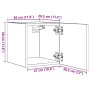 Mueble de pared para TV roble artisan 30,5x30x30 cm von , TV-Möbel - Ref: Foro24-856414, Preis: 31,34 €, Rabatt: %