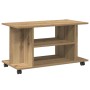 Mueble de TV ruedas madera ingeniería roble artisan 80x40x45 cm by , TV Furniture - Ref: Foro24-855791, Price: 62,90 €, Disco...