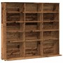 Mueble de CD madera de ingeniería envejecida 100x23x89,5 cm by , CD and DVD storage - Ref: Foro24-856000, Price: 77,86 €, Dis...