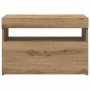 Muebles TV con luces LED 2 uds madera ingeniería roble artisan by , TV Furniture - Ref: Foro24-856312, Price: 90,24 €, Discou...