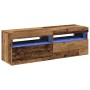 Muebles de TV con luces LED 2 uds madera ingeniería envejecida von , TV-Möbel - Ref: Foro24-856310, Preis: 87,70 €, Rabatt: %