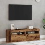 Muebles de TV con luces LED 2 uds madera ingeniería envejecida von , TV-Möbel - Ref: Foro24-856310, Preis: 87,70 €, Rabatt: %