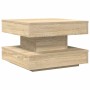 Mesa de centro giratoria 360 grados roble sonoma 50x50x34,5 cm by , Coffee table - Ref: Foro24-858472, Price: 59,44 €, Discou...