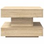 Mesa de centro giratoria 360 grados roble sonoma 50x50x34,5 cm by , Coffee table - Ref: Foro24-858472, Price: 59,44 €, Discou...