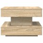 Mesa de centro giratoria 360 grados roble sonoma 50x50x34,5 cm by , Coffee table - Ref: Foro24-858472, Price: 59,44 €, Discou...