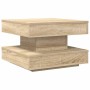 Mesa de centro giratoria 360 grados roble sonoma 50x50x34,5 cm by , Coffee table - Ref: Foro24-858472, Price: 59,44 €, Discou...
