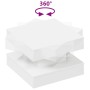 Mesa de centro giratoria 360 grados blanco 50x50x34,5 cm by , Coffee table - Ref: Foro24-858470, Price: 72,98 €, Discount: %