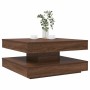 Mesa de centro giratoria 360 grados roble marrón 70x70x34,5 cm by , Coffee table - Ref: Foro24-858485, Price: 85,62 €, Discou...