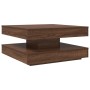Mesa de centro giratoria 360 grados roble marrón 70x70x34,5 cm by , Coffee table - Ref: Foro24-858485, Price: 85,62 €, Discou...
