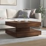 Mesa de centro giratoria 360 grados roble marrón 70x70x34,5 cm by , Coffee table - Ref: Foro24-858485, Price: 85,62 €, Discou...