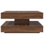 Mesa de centro giratoria 360 grados roble marrón 70x70x34,5 cm by , Coffee table - Ref: Foro24-858485, Price: 85,62 €, Discou...