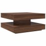 Mesa de centro giratoria 360 grados roble marrón 70x70x34,5 cm by , Coffee table - Ref: Foro24-858485, Price: 85,62 €, Discou...
