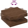 Mesa de centro giratoria 360 grados roble marrón 70x70x34,5 cm by , Coffee table - Ref: Foro24-858485, Price: 85,62 €, Discou...