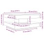 Mesa de centro giratoria 360 grados roble marrón 70x70x34,5 cm by , Coffee table - Ref: Foro24-858485, Price: 85,62 €, Discou...