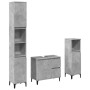 Set muebles de baño 2 piezas madera contrachapada gris hormigón de , Muebles de baño - Ref: Foro24-3324946, Precio: 177,36 €,...