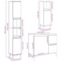 Set muebles de baño 2 piezas madera contrachapada gris hormigón de , Muebles de baño - Ref: Foro24-3324946, Precio: 177,36 €,...