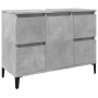 Set muebles de baño 2 piezas madera contrachapada gris hormigón by , Bathroom furniture - Ref: Foro24-3324950, Price: 211,23 ...