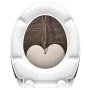 SCHÜTTE Duroplast toilet seat with soft close WOOD HEART print by SCHÜTTE, Toilet and bidet seats - Ref: Foro24-435107, Price...