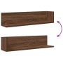 Estantes de pared 2 uds madera roble marrón 75x16,5x16,5 cm by , Shelves and shelves - Ref: Foro24-860037, Price: 37,74 €, Di...