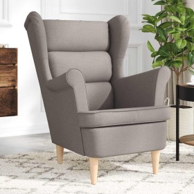 Sillón de tela gris taupe 74x84x100 cm de , Sillones - Ref: Foro24-4016901, Precio: 259,53 €, Descuento: %