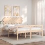 Bed for seniors with solid wood headboard 140x200cm by vidaXL, Beds and slatted bases - Ref: Foro24-3195546, Price: 139,30 €,...