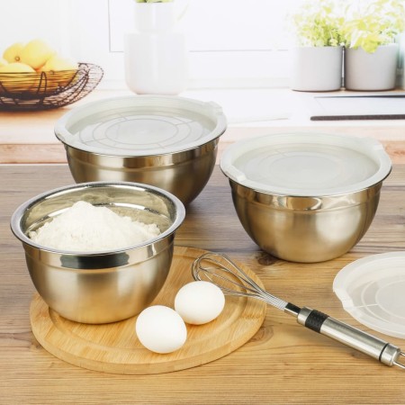 HI Silver bowl set by HI, Bowls - Ref: Foro24-435279, Price: 22,22 €, Discount: %