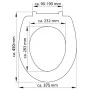 SCHÜTTE Duroplast toilet seat with soft close WOOD HEART print by SCHÜTTE, Toilet and bidet seats - Ref: Foro24-435107, Price...