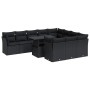 Set de sofás de jardín 11 pzas y cojines ratán sintético negro by , Garden sets - Ref: Foro24-3326226, Price: 769,69 €, Disco...