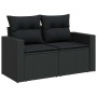 Set de sofás de jardín 7 pzas con cojines ratán sintético negro von , Gartensets - Ref: Foro24-3326266, Preis: 548,59 €, Raba...