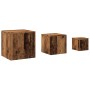 Mesas auxiliares 3 uds madera de ingeniería madera envejecida de , Mesas auxiliares - Ref: Foro24-856676, Precio: 83,37 €