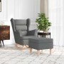 Sillón mecedora con taburete tela gris oscuro von , Sessel - Ref: Foro24-3307998, Preis: 262,70 €, Rabatt: %