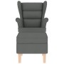 Sillón mecedora con taburete tela gris oscuro von , Sessel - Ref: Foro24-3307998, Preis: 262,70 €, Rabatt: %