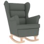 Sillón mecedora con taburete tela gris oscuro von , Sessel - Ref: Foro24-3307998, Preis: 262,70 €, Rabatt: %
