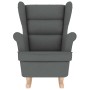 Silla mecedora de tela gris oscuro 74x90x102 cm de , Sillones - Ref: Foro24-4016920, Precio: 195,08 €, Descuento: %