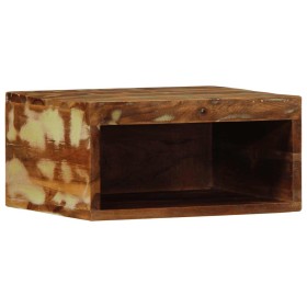 Mueble de TV de pared madera maciza reciclada 40x30x19 cm by , CD and DVD storage - Ref: Foro24-4017468, Price: 40,08 €, Disc...