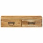 Mueble de TV de pared madera maciza de acacia 80x30x19 cm by , CD and DVD storage - Ref: Foro24-4017463, Price: 92,43 €, Disc...