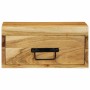 Mesita de noche de pared madera maciza de acacia by , Nightstands - Ref: Foro24-4017454, Price: 70,26 €, Discount: %