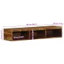 Mueble de TV de pared madera maciza reciclada 100x30x19 cm de , Almacenamiento para CD y DVD - Ref: Foro24-4017480, Precio: 7...