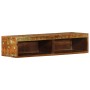 Mueble de TV de pared madera maciza reciclada 80x30x19 cm by , CD and DVD storage - Ref: Foro24-4017477, Price: 65,93 €, Disc...