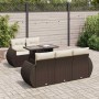 Set sofás de jardín 6 piezas y cojines ratán sintético marrón by , Garden sets - Ref: Foro24-3326574, Price: 525,87 €, Discou...