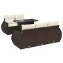 Set sofás de jardín 6 piezas y cojines ratán sintético marrón by , Garden sets - Ref: Foro24-3326574, Price: 525,87 €, Discou...