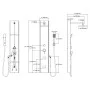 SCHÜTTE Shower panel with single-lever mixer TAHITI stainless steel by SCHÜTTE, shower heads - Ref: Foro24-435038, Price: 304...