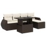 Set sofás de jardín 6 piezas y cojines ratán sintético marrón von , Gartensets - Ref: Foro24-3326624, Preis: 441,44 €, Rabatt: %